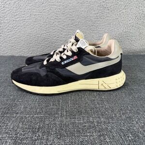 Autry Reelwind Sneakers Mens 40 Black Suede Nylon Low Top Running Shoes RWLM